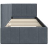  Kutni okvir kreveta Tamno siva 80 cm x 200 cm Baršun | shoptok.hr