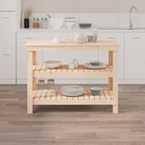  Radni stol 110,5 x 50 x 80 cm od masivne borovine | shoptok.hr