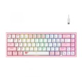 Havit tastatura KB874L belo-roze cene