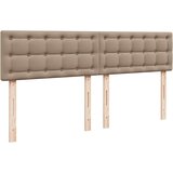 vidaXL okvir kreveta s madracima cappuccina 200x200 cm umjetna koža | shoptok.hr