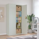 vidaXL arhivska omara svetlo siva 90x40x180 cm jeklo | Shoptok.si