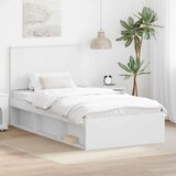  Okvir za krevet Bijelo 100 x 200 cm Čvrsto borovo drvo | shoptok.hr