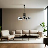 Opviq nevada 5 li siyah Füme Camlı avize blackfume chandelier Cene