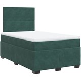  The Living Store Box spring postelja z vzmetnico temno zelena 120x200 cm žamet - Box Spring Postelja, (21489910) | Shoptok.si