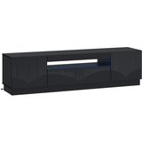 vidaXL LED TV kabinet Crna Konstruirano drvo - Crna | shoptok.hr