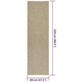  Tepih ZIZUR bež 80 x 250 cm s izgledom jute unutarnji i vanjski | shoptok.hr