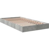  Okvir kreveta boja betona 100x200 cm od konstruiranog drva | shoptok.hr