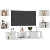  7-dijelni set TV ormarića bijeli od konstruiranog drva | shoptok.hr