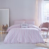 Sassy B Bela/rožnata podaljšana posteljnina za zakonsko posteljo 230x220 cm Stripe Tease – | Shoptok.si