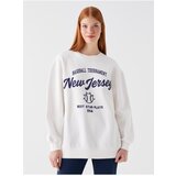LC Waikiki Women's Crew Neck Printed Long Sleeve Oversized Sweatshirt. | Shoptok.si