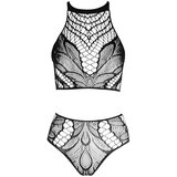 NO:XQSE - dvodijelna mrežasta haljina - crna (SL) | shoptok.hr