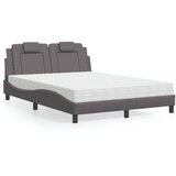  The Living Store Postelja z vzmetnico siva 120x200 cm umetno usnje - Postelja, (21441526) | Shoptok.si