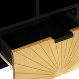 TV ormar Crna i zlatna 100 x 33 x 46 cm Konstruirano drvo | shoptok.hr
