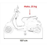  Licencirani motor na akumulator Vespa ROMA - žuta | Shoptok.si