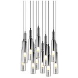 Trio Select Črna/srebrna LED viseča svetilka s steklenim senčnikom ø 50 cm Lucent – | Shoptok.si