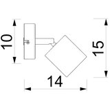  Zidni spot DEMIA 1xGU10/8W/230V bež | Eponuda.com
