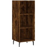  Visoka komoda dimljeni hrast 34,5x34x180cm konstruiranog drva | shoptok.hr