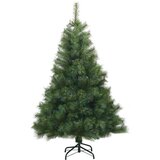 vidaXL Umetno Zložljivo Božično Drevo Zelena 150 cm PVC, jeklo | Shoptok.si