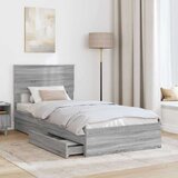  Postelja s shranjevanjem z vzglavjem Siva Sonoma 75 x 190 cm, (5000106089) | Shoptok.si
