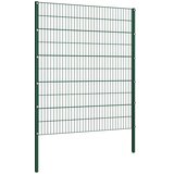  Ogradni panel sa stupovima od željeza 522x200 cm zeleni | Eponuda.com