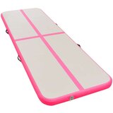  Napihljiva gimnastična podloga s tlačilko 600x100x10 cm modra | Shoptok.si