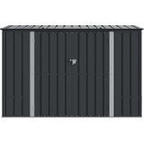  Škatla za shranjevanje v vrtu Črna 214 x 82 x 132 cm Jeklo | Shoptok.si