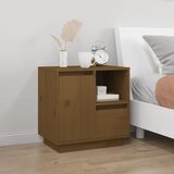  Noćni ormarić boja meda 50 x 34 x 50 cm od masivne borovine | shoptok.hr