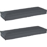  Set jastučića za palete 2 pcs Antracit 120 x 40 x 8 cm | shoptok.hr