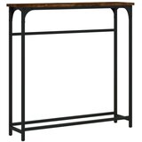  Konzolni stol boja hrasta 75 x 19 5 x 75 cm konstruirano drvo | shoptok.hr