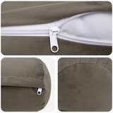  Presvlaka za jastuk 2 pcs HEERLEN Svjetlosiva Ø 15 x 40 cm | shoptok.hr