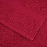  Ručnici SOLUND 10 kom crveni 100 x 200 cm 600 gsm | shoptok.hr