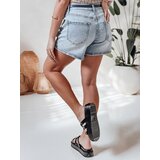 DStreet Spodenki damskie jeansowe z paskiem HELLO JEAN niebieskie | Shoptok.si