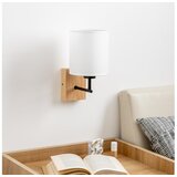  Brilagi - Zidna lampa NUBILA WOOD 1xE27/25W/230V hrast/bela | Eponuda.com