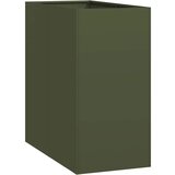 Maison Chic Cvetlični Lonec - Cvetlično korito olivno zelena 40x80x80 cm Jeklo, (21790276) | Shoptok.si