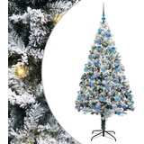 vidaXL Umestno božično drevo Zelena 180 cm PVC, jeklo in plastika, (5000065826) | Shoptok.si