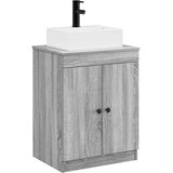  Set namještaja za kupaonicu Siva Sonoma Konstruirano drvo | shoptok.hr