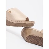 GOODIN Golden women's wedge flip-flops | shoptok.hr