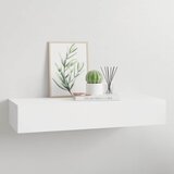  Zidna polica s ladicom bijela 60 x 23,5 x 10 cm MDF | shoptok.hr