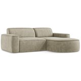 Makamii Bež kutna garnitura od šenila (s desnim kutom/s ležaljkom) Omao – | shoptok.hr