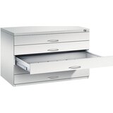 C+P Omara za risbe, DIN A1, 5 predalov, višina 760 mm, svetlo sive barve | Shoptok.si