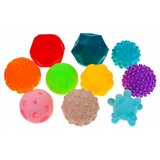  Set 20 senzoričnih žogic in kock z različnimi vzorci - pisan | Shoptok.si