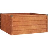  Povišena vrtna gredica boja hrđe 100x100x45 cm čelik COR-TEN | Eponuda.com