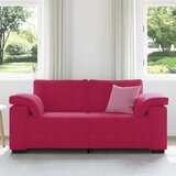 Dvosjed, sofa, vino crvena, 180x77x82 cm, baršun | shoptok.hr