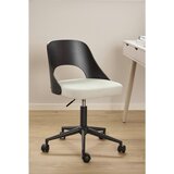 MID.YOU VRTLJIVI STOL kovina, tekstil, leseni material črna, bež | Shoptok.si