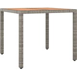  3-dijelni vrtni bistro set od poliratana s jastucima sivi | Eponuda.com