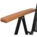  Sklopive vrtne stolice 6 kom od tekstilena crne | shoptok.hr