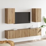  Set TV komoda 4 pcs hrast artisan Srednja Konstruirano drvo | shoptok.hr