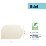 Kela PODMETAČ ZA STOL EDEL, 45x30x0,17cm PU-KOŽA BIJELA | shoptok.hr