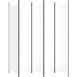 Sobna Paravan 5-delni 250x220 cm črno blago, (20595073) | Shoptok.si