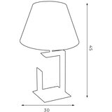  Stona lampa 1xE27/60W/230V, 45 cm, zelena/zlatna | Eponuda.com